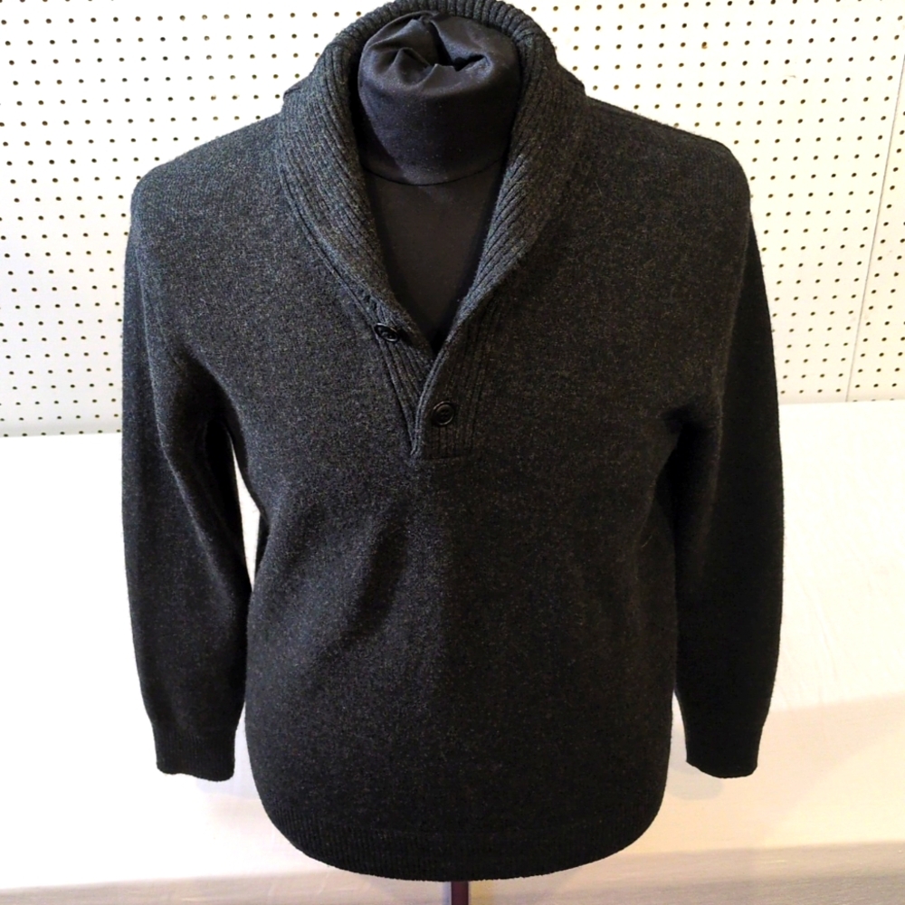 J. Crew Wool Shawl Collar Sweater M